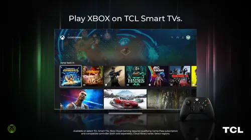 Xbox sur TV TCL : l’application Xbox sur un téléviseur compatible