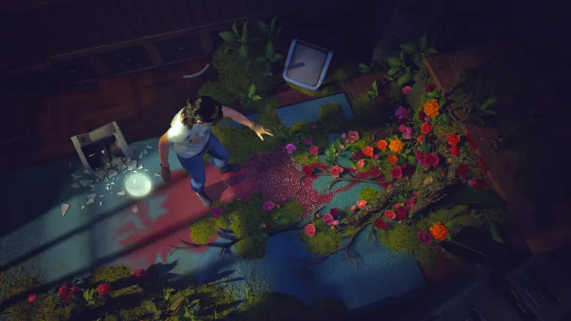 The Florist montrant Jessica Park dans une pièce envahie par des fleurs