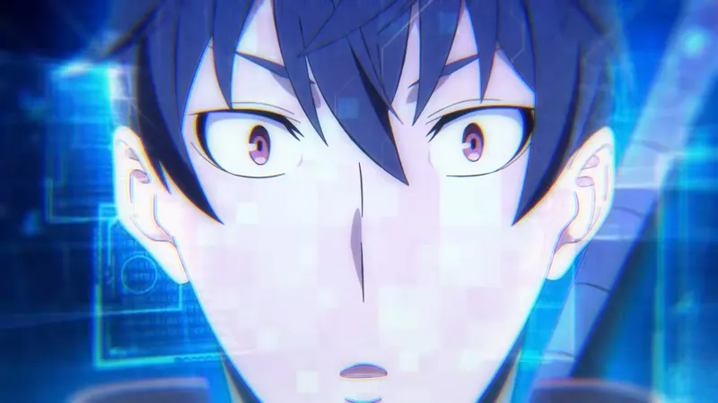 Overgeared anime trailer avec Grid au centre du visuel héroïque
