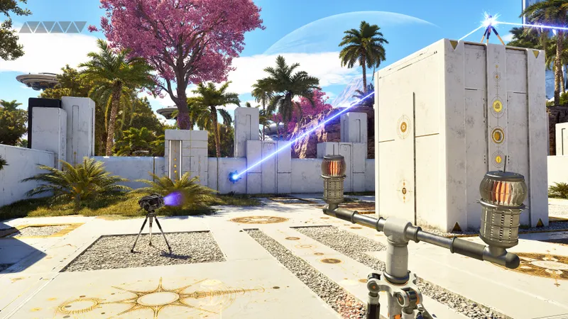 The Talos Principle 3 montre un environnement désertique de science-fiction sur PS5