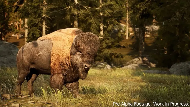 Bison du Colorado dans Hunting Simulator 3 illustrant une grande espèce qui demande un angle stable avant le tir
