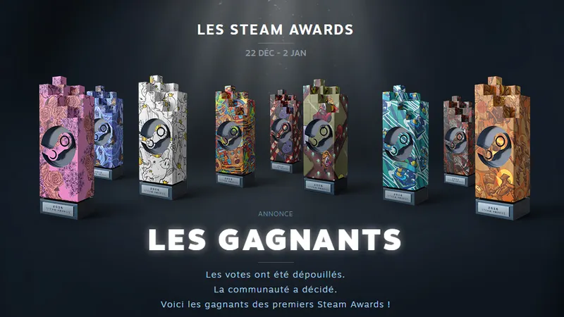 Les gagnants des Steam Awards 2016