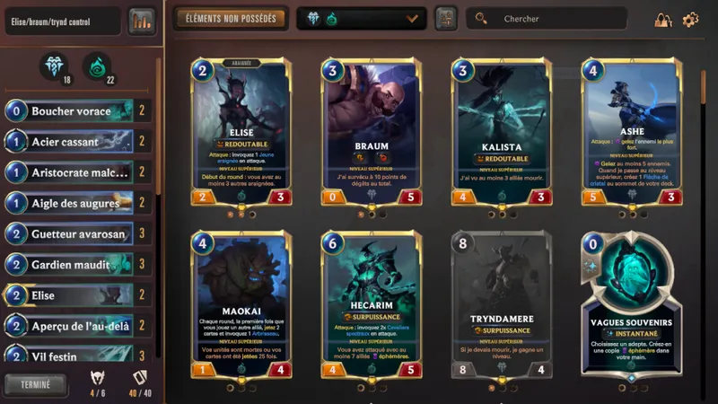 Le deckbuilding de Legends of Runeterra est très accessible