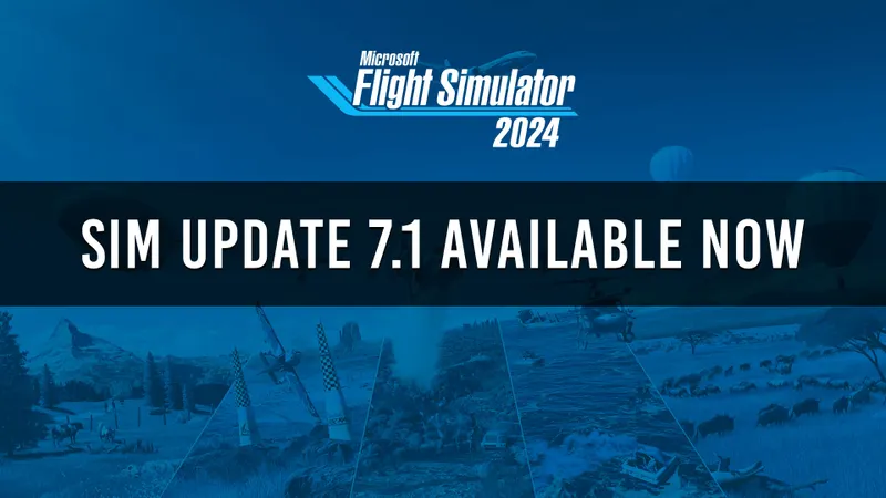 Microsoft Flight Simulator 2024, capture de présentation pour les notes de Sim Update 7.1