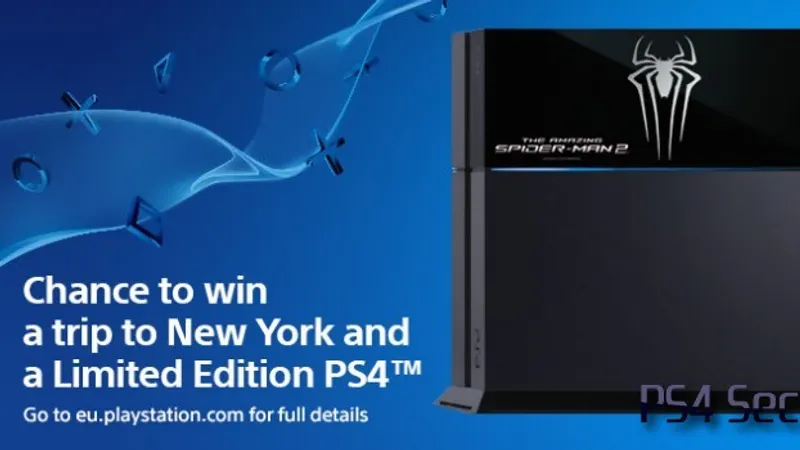 Une playstation 4 aux couleurs de Spider man 2