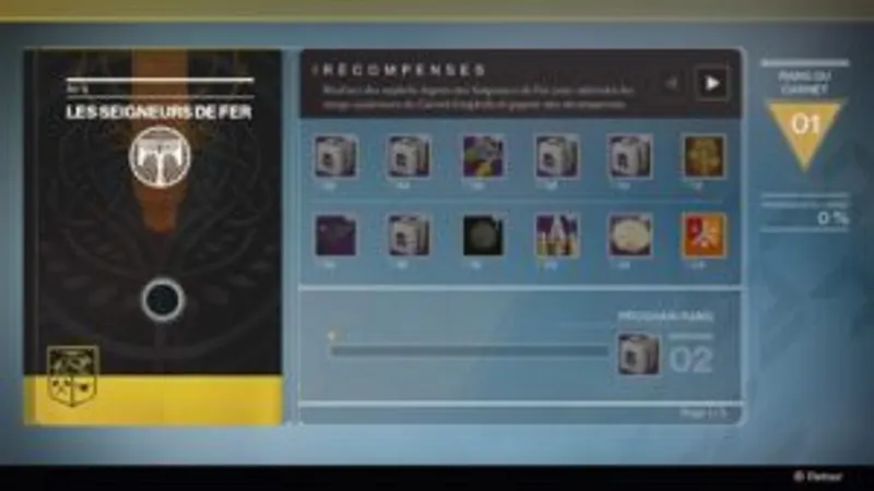 Guide du carnet d'exploits des Seigneurs de Fer