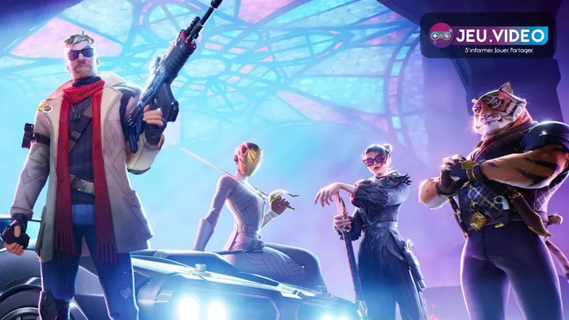 Fortnite : repere visuel officiel pour les informations joueur ci-dessus.