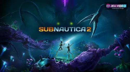 Subnautica 2 Game Pass avec deux plongeurs face à un léviathan sous-marin