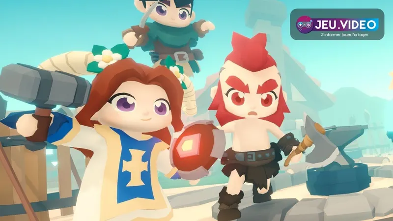 SpiritVale montrant le monde fantastique de Nevaris et ses aventuriers