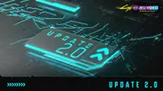 Personnage devant Night City avec une moto rouge, image officielle illustrant un profil Steam Deck stable pour Cyberpunk 2077 en portable