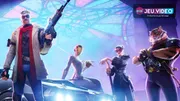 Personnages de Fortnite Battle Royale devant un véhicule, image officielle pour illustrer un guide de réglages axé sur la fluidité et la lisibilité