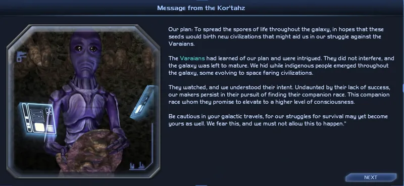 Message des Kor'thah 2