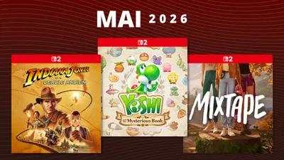 Indiana Jones Switch 2 montre Indy devant une relique dans le key art officiel