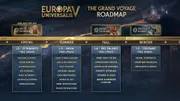 Europa Universalis V roadmap 2026 avec les prochains DLC et mises à jour