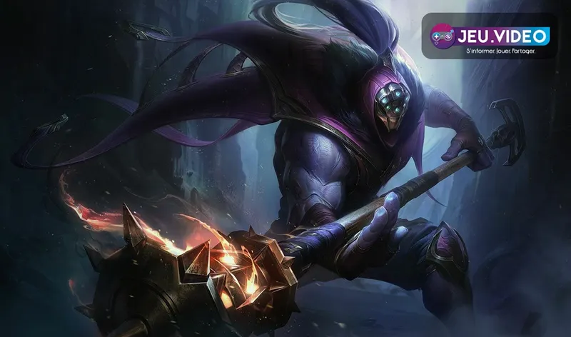 Splash art officiel de Jax, pick top recommandé pour la solo queue sur le patch 26.12 de League of Legends