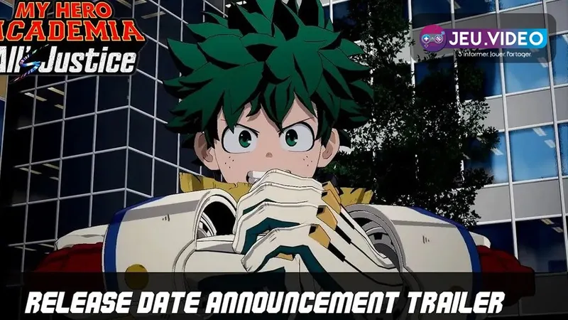 My Hero Academia : All’s Justice, visuel officiel du jeu de combat