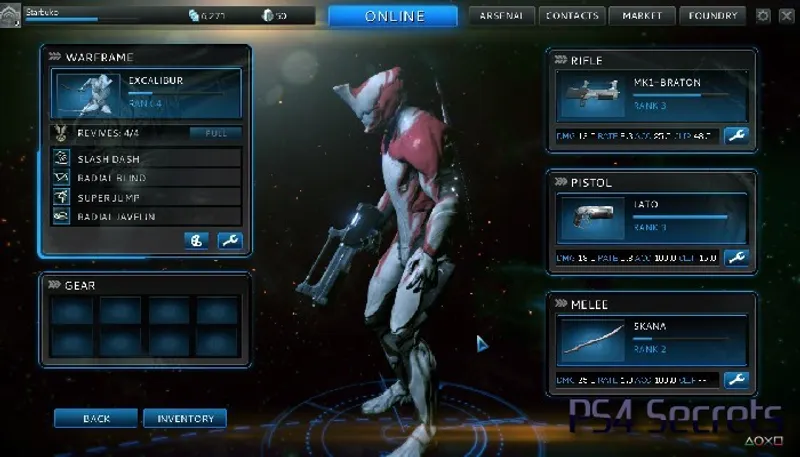 Warframe pour PS4, le test