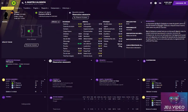 Quickie sur les pépites de Football Manager 2021 - milieux défensifs