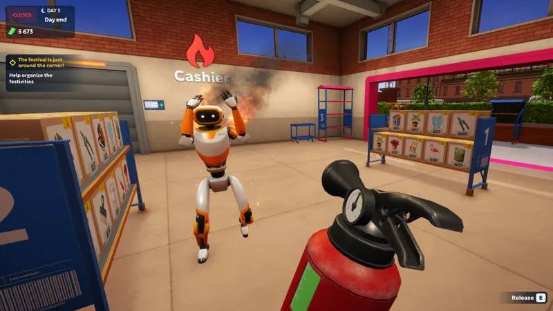 Shipping Store Simulator 2037, capture du jeu présentée dans la galerie Steam