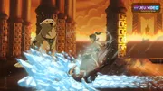 Azula dans Avatar Legends The Fighting Game avec flammes bleues