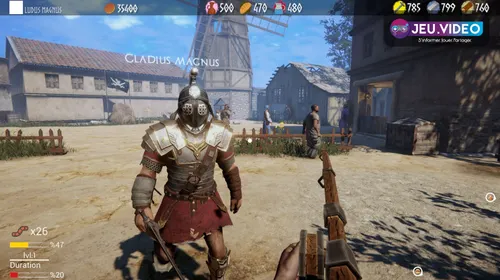 Visuel officiel paysage de Ludus montrant l’univers romain et les gladiateurs de l’école à développer