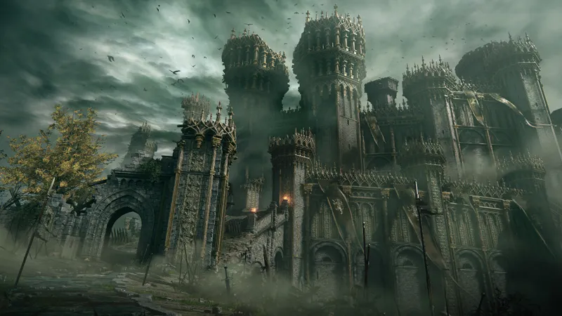 ELDEN RING : combat et effets visuels dans une zone ouverte