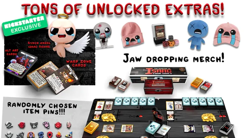 The Binding of Isaac : Four Souls Requiem - Un Kickstarter pour l'extension du jeu de carte d'Edmund McMillen