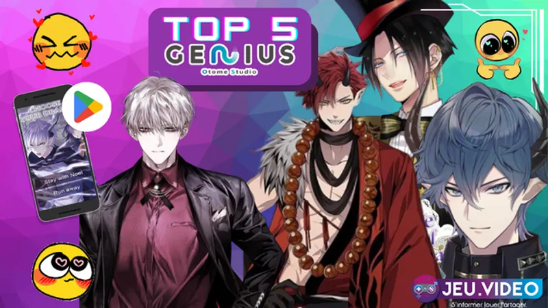 Top 5 : Meilleurs jeux Otome de Genius inc.