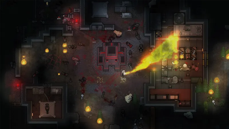 Monolithe de RimWorld Anomaly près d’une colonie à activer après nourriture, soins et défense