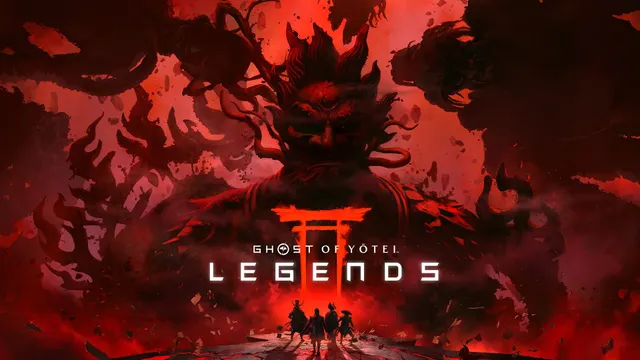 Atsu devant le mont Yōtei dans l’art officiel de Ghost of Yōtei, utilisé comme visuel de couverture pour le guide Legends débutant