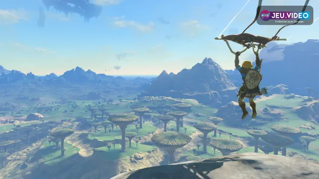 Link survole le vaste paysage d’Hyrule dans The Legend of Zelda Tears of the Kingdom
