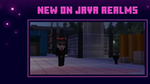 Minecraft Java Realms, bannière de l’annonce Mischiefs & Secrets