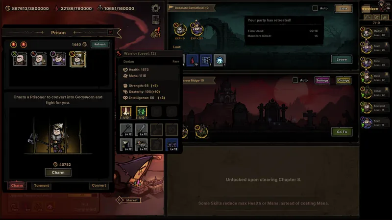 Path of Idle : Old Gods Rising, capture officielle d’une aventure
