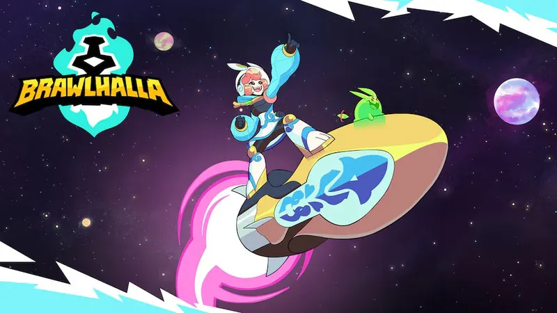 Visuel officiel de Brawlhalla utilise comme contexte de gameplay pour la section 2 de l'article
