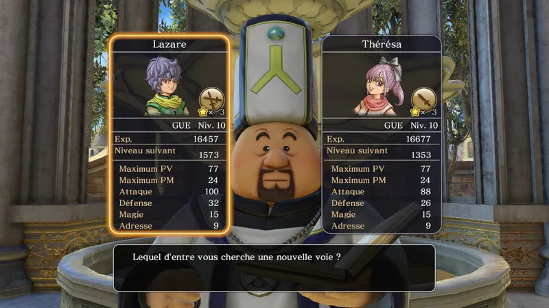 Dragon Quest Heroes 2 Abbé des vocations classe