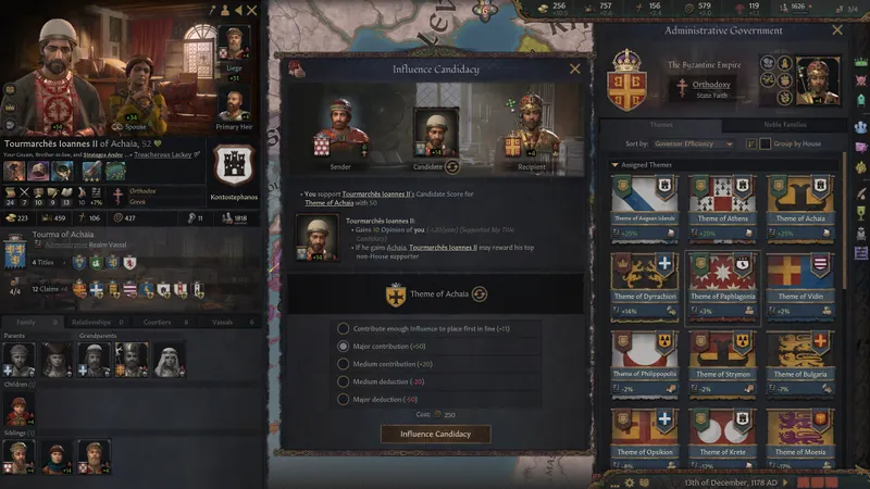 Capture officielle de Crusader Kings III montrant le contexte de gameplay pour l'étape 3 du guide joueur