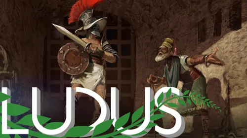 Visuel officiel paysage de Ludus montrant l’univers romain et les gladiateurs de l’école à développer