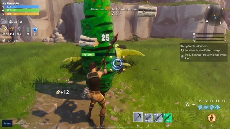 collecte de ressources Fortnite