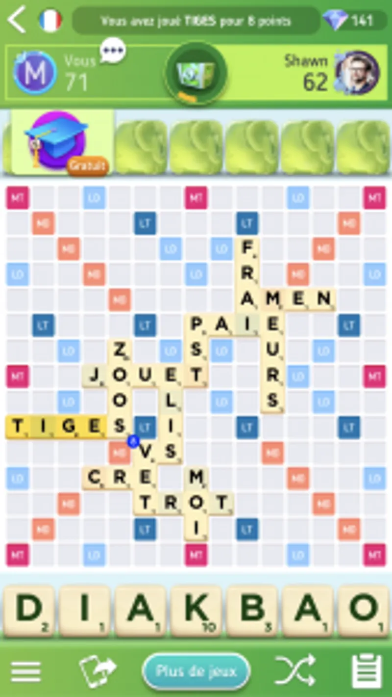 Scrabble Go plateau