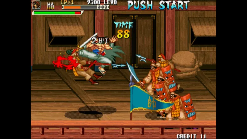 Capture officielle de IGS Classic Arcade Collection montrant le contexte de gameplay pour l'étape 2 du guide joueur