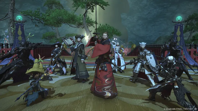 Personnage de FINAL FANTASY XIV Online voyageant dans un environnement ouvert, illustration de la monture et des déplacements entre les quêtes