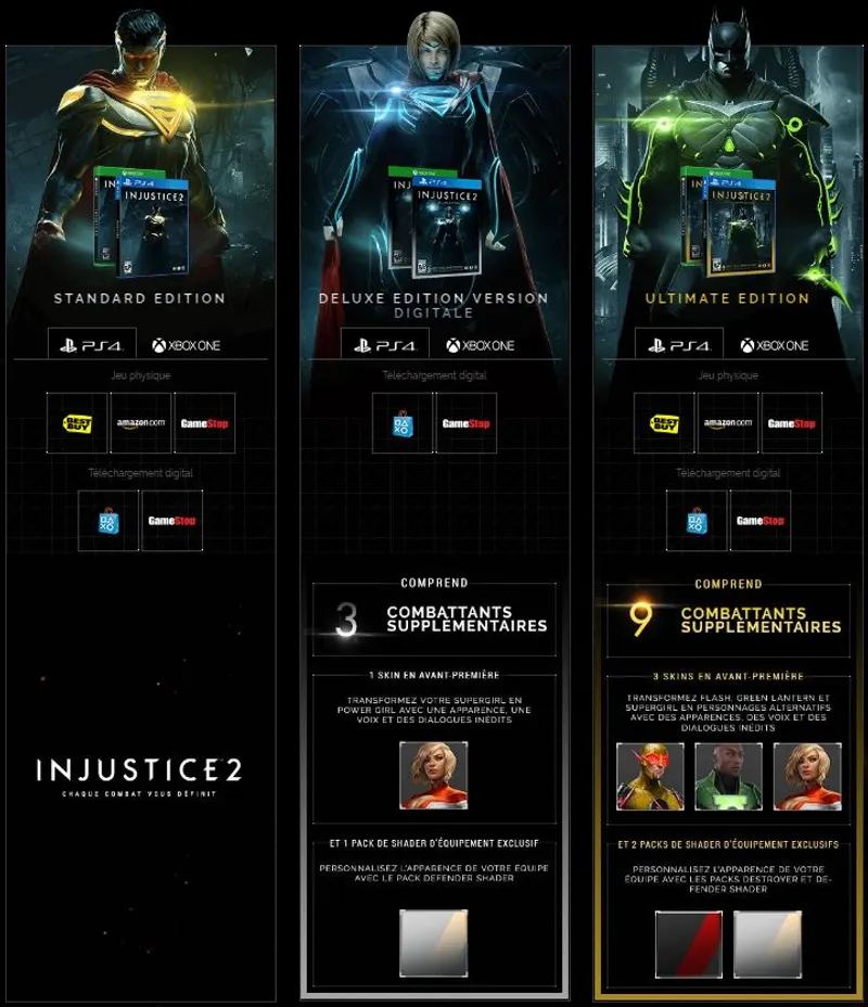 Injustice 2 editions