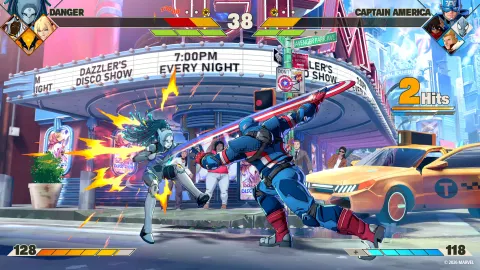 MARVEL Tōkon trailer montrant les combattants Marvel et le style anime du jeu