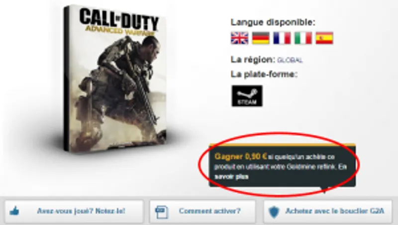 Gagner de l'argent Avec G2A Goldmine