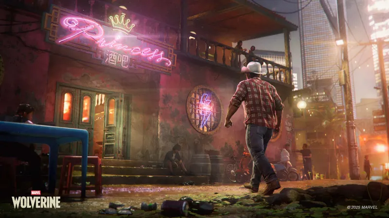Logan marche vers le Princess Bar dans Madripoor dans Marvel’s Wolverine