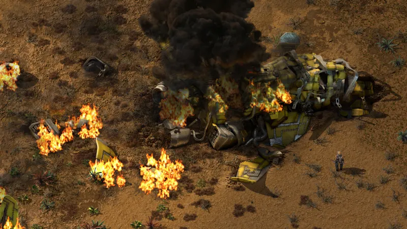 Vue de jeu officielle de Factorio utilisée pour vérifier la disposition des ressources autour du point de départ