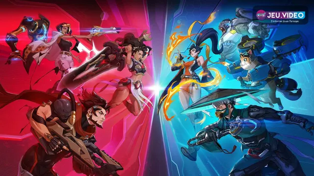 Visuel officiel Overwatch 2 Cross-Progression montrant la fusion des cosmétiques, statistiques, presets et rangs sur Battle.net pour jouer sur plusieurs plateformes