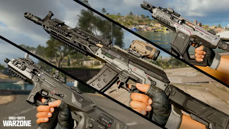 Armes de Warzone Black Ops Royale montrant plusieurs catégories à choisir selon le rôle de l’escouade