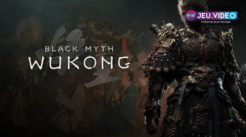 Visuel officiel de Black Myth Wukong montrant le Destiné en armure pour un guide contre Erlang