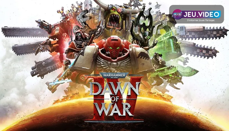 Dawn of War IV trailer montrant le logo du RTS Warhammer 40,000 sur Steam
